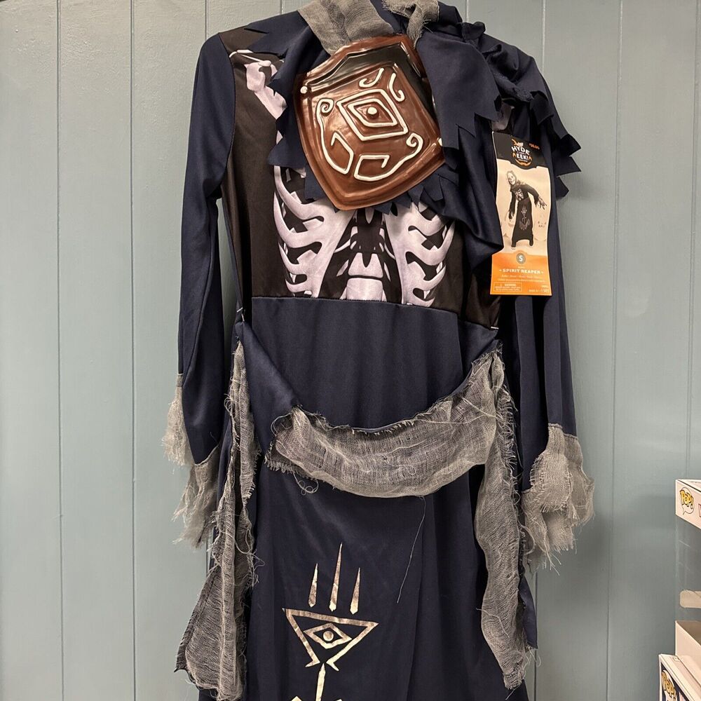 HYDE AND EEK! KIDS SPIRIT REAPER COSTUME, NAVY Kids Youth Size S 4-7 - Picture 2 of 5